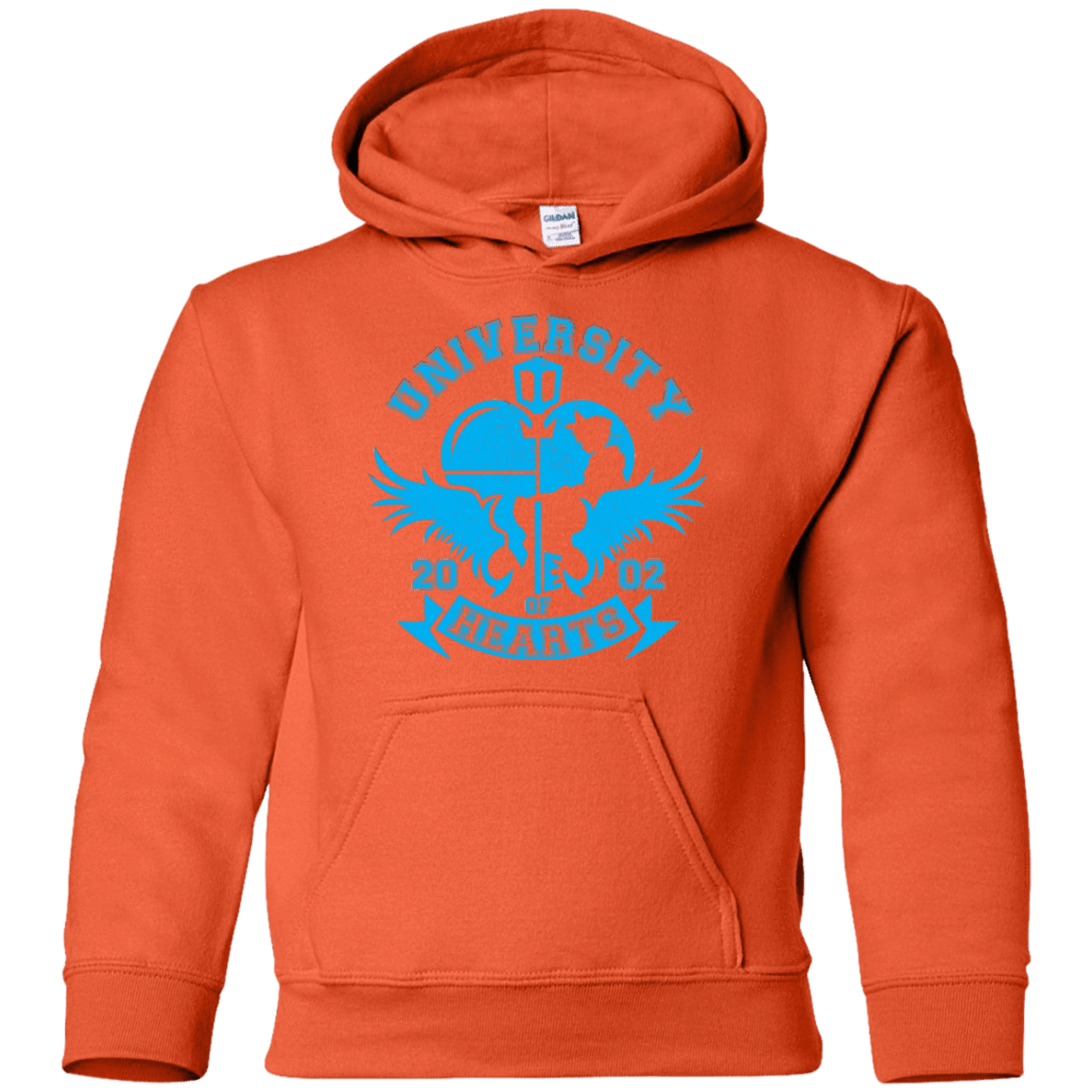 Sweatshirts Orange / YS University of Hearts Youth Hoodie