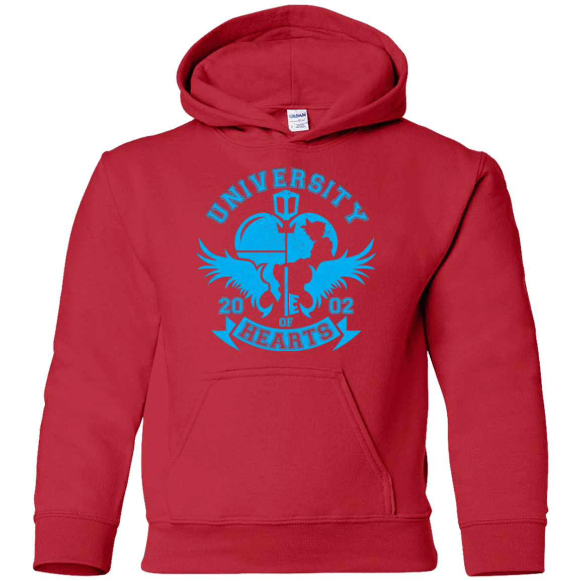 Sweatshirts Red / YS University of Hearts Youth Hoodie