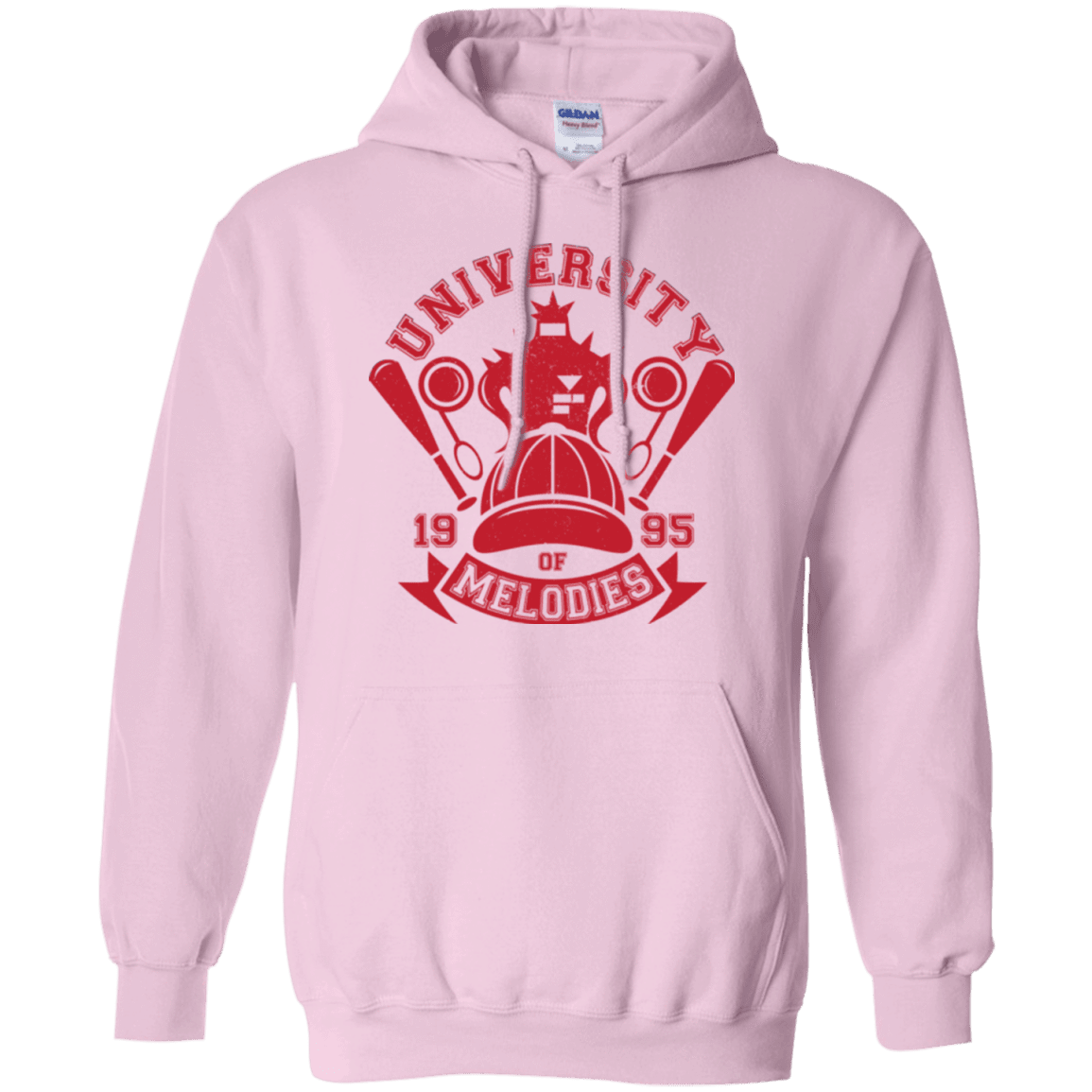 Sweatshirts Light Pink / Small University of Melodies Pullover Hoodie
