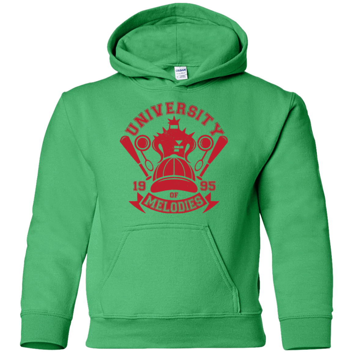 Sweatshirts Irish Green / YS University of Melodies Youth Hoodie