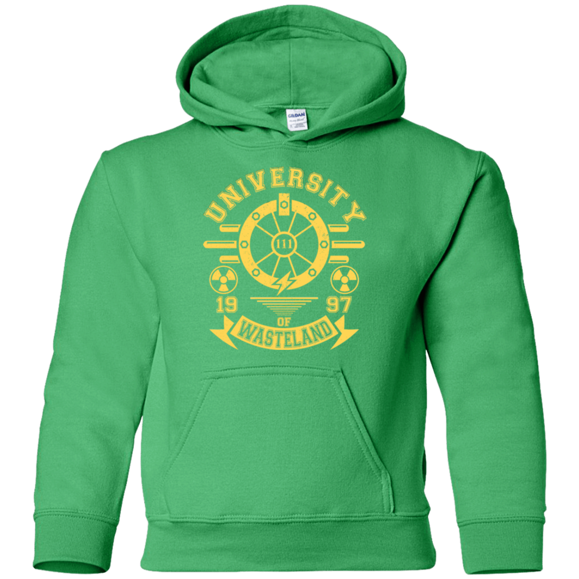 Sweatshirts Irish Green / YS University of Wasteland Youth Hoodie