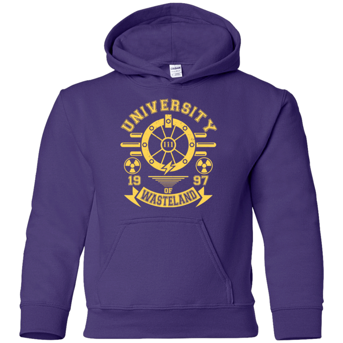 Sweatshirts Purple / YS University of Wasteland Youth Hoodie