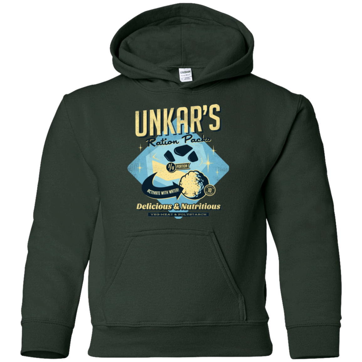 Sweatshirts Forest Green / YS Unkars Ration Packs Youth Hoodie