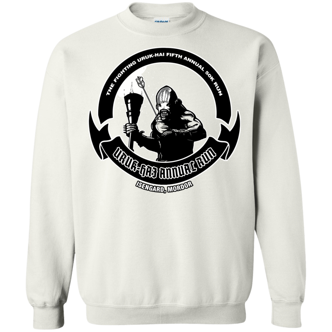 Sweatshirts White / S Uruk Hai Annual Run Crewneck Sweatshirt