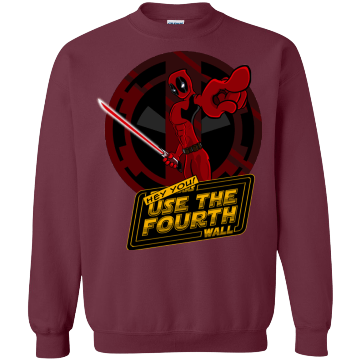 Sweatshirts Maroon / Small Use The Fourth Wall Crewneck Sweatshirt
