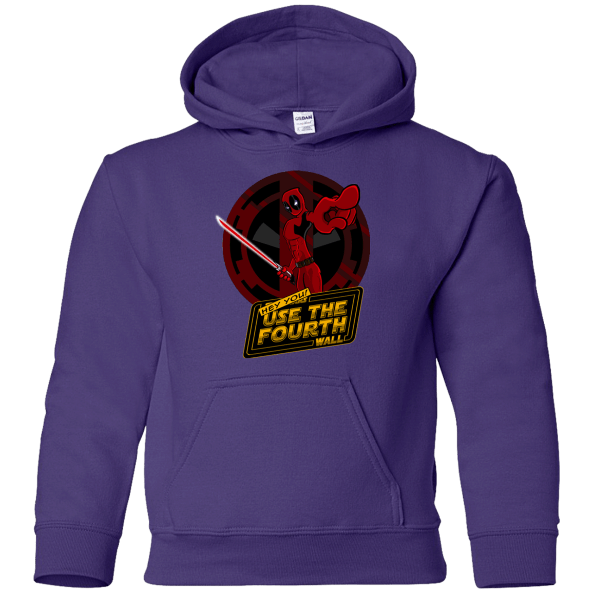 Sweatshirts Purple / YS Use The Fourth Wall Youth Hoodie