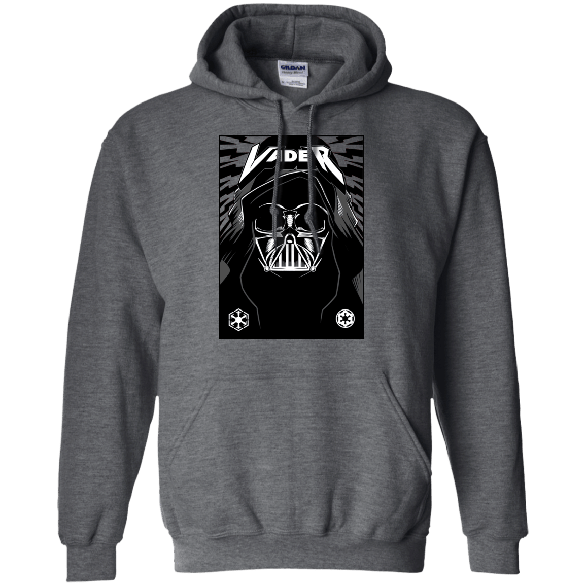 Sweatshirts Dark Heather / S Vader Rock Pullover Hoodie