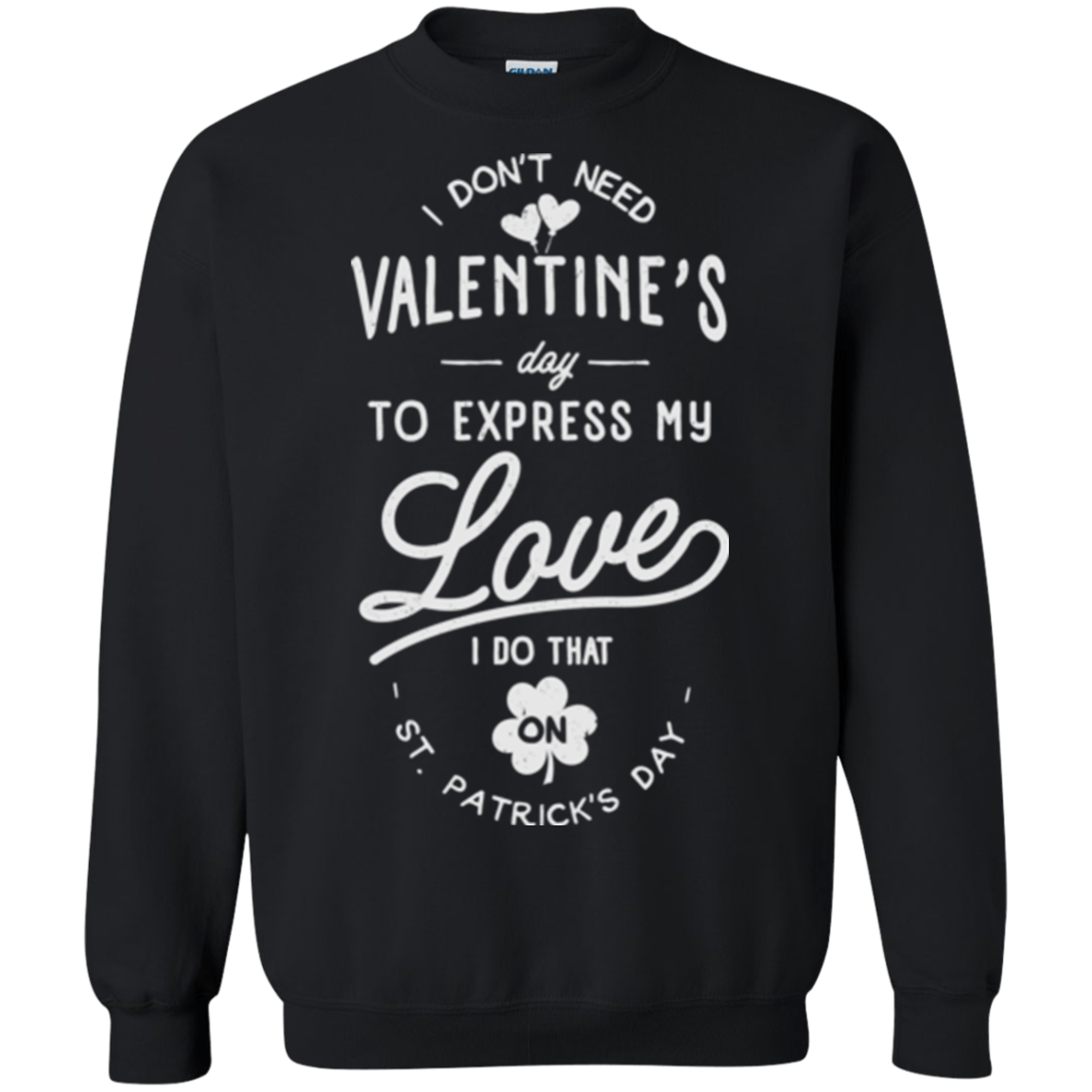 Sweatshirts Black / Small Valentine's Day Crewneck Sweatshirt