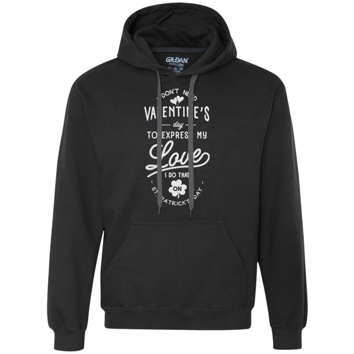 Sweatshirts Black / Small Valentine's Day Premium Fleece Hoodie