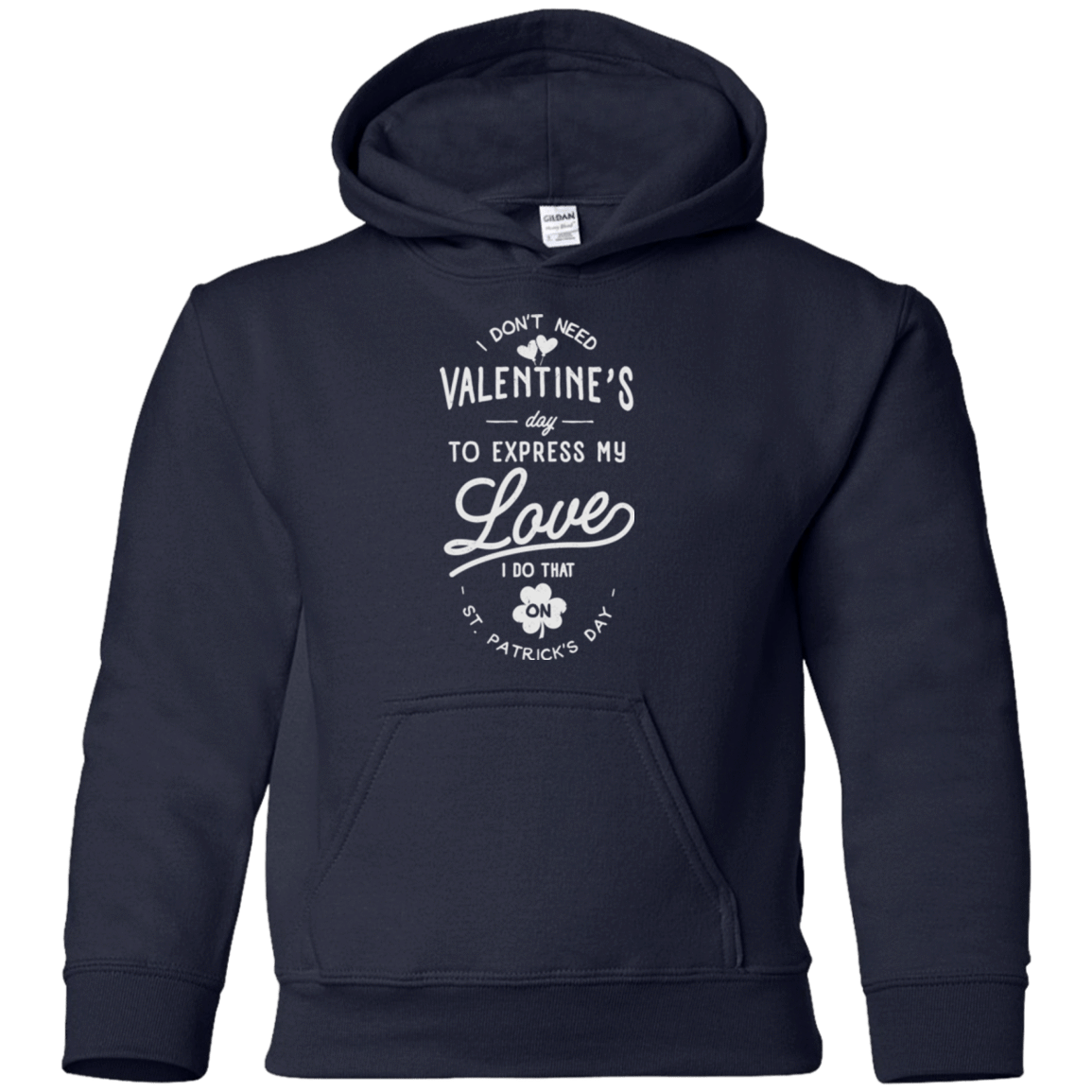 Sweatshirts Navy / YS Valentine's Day Youth Hoodie