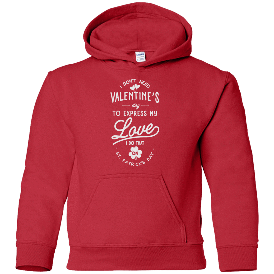 Sweatshirts Red / YS Valentine's Day Youth Hoodie