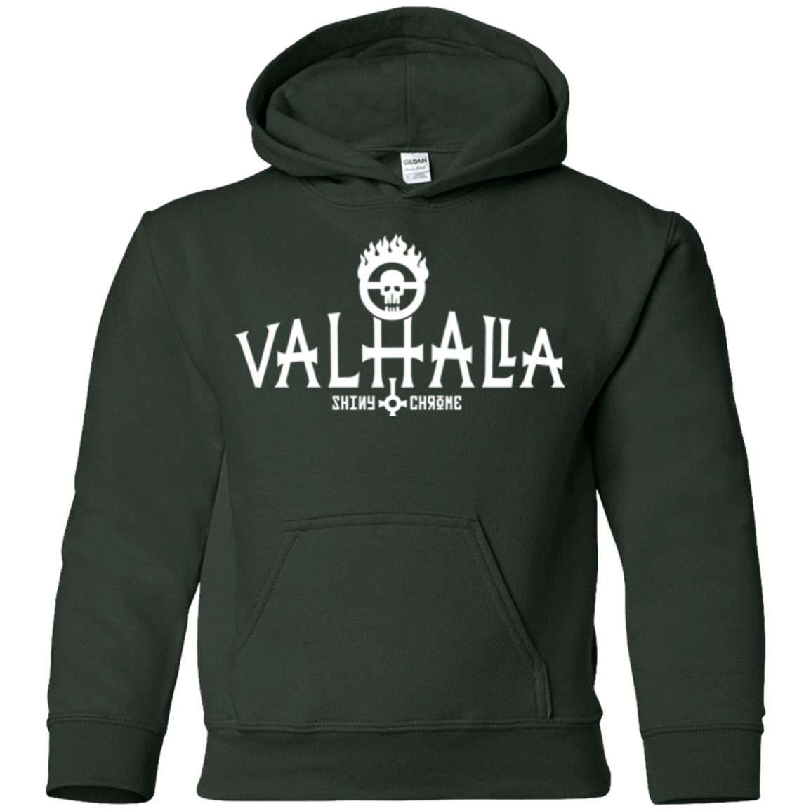 Sweatshirts Forest Green / YS Valhalla Shiny & Chrome Youth Hoodie