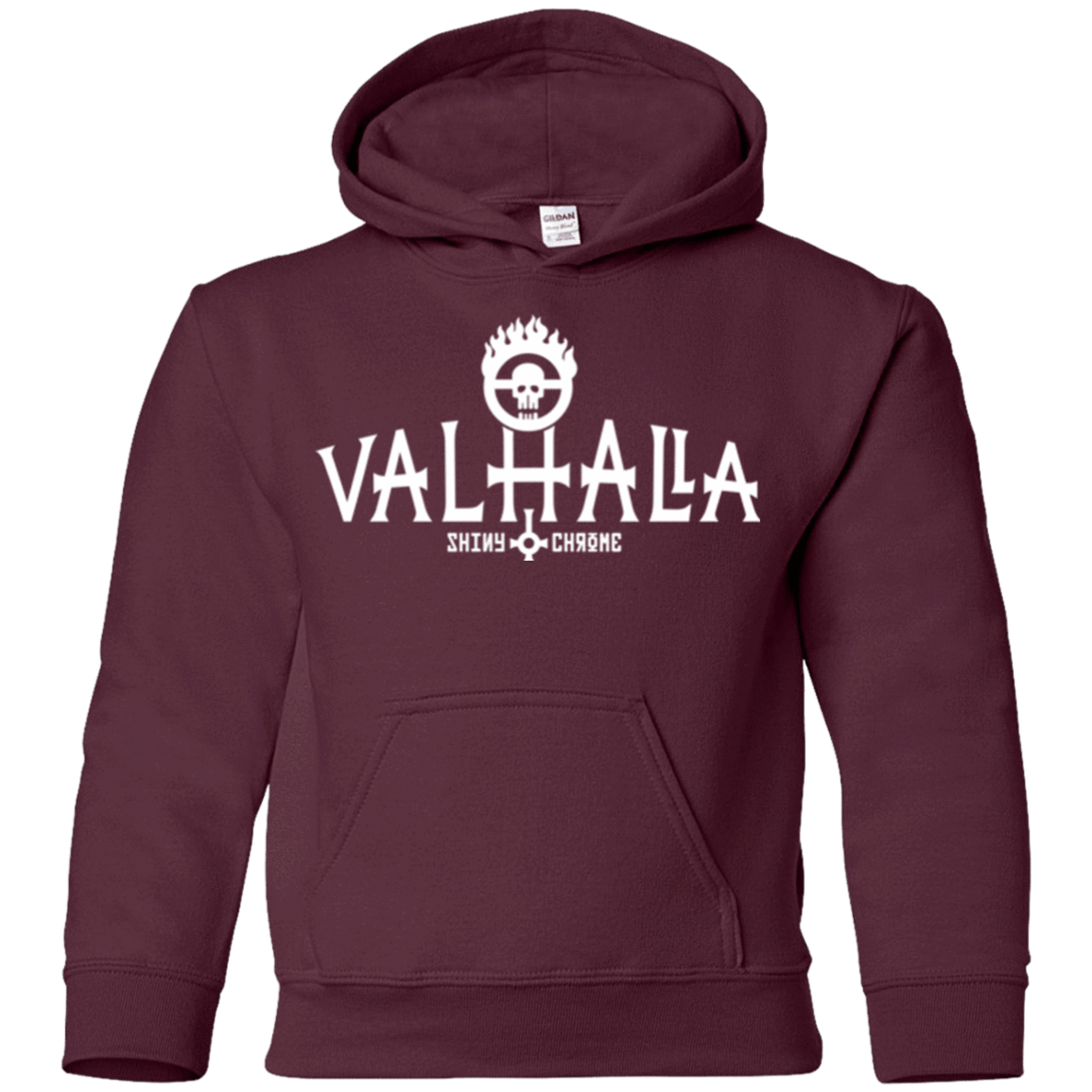 Sweatshirts Maroon / YS Valhalla Shiny & Chrome Youth Hoodie