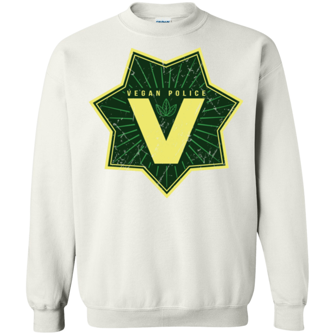 Sweatshirts White / Small Vegan Police Crewneck Sweatshirt