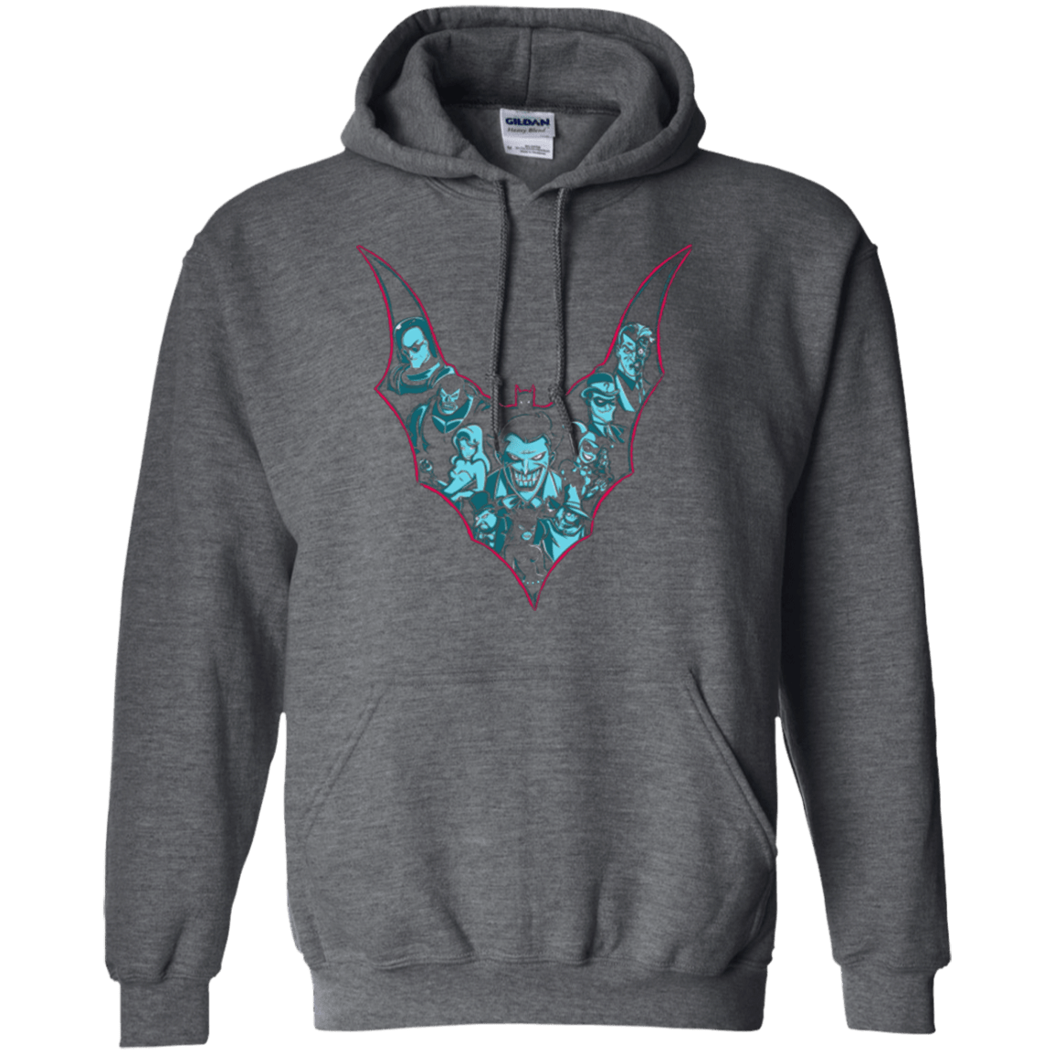 Sweatshirts Dark Heather / Small VILLAINS SHADOWS Pullover Hoodie