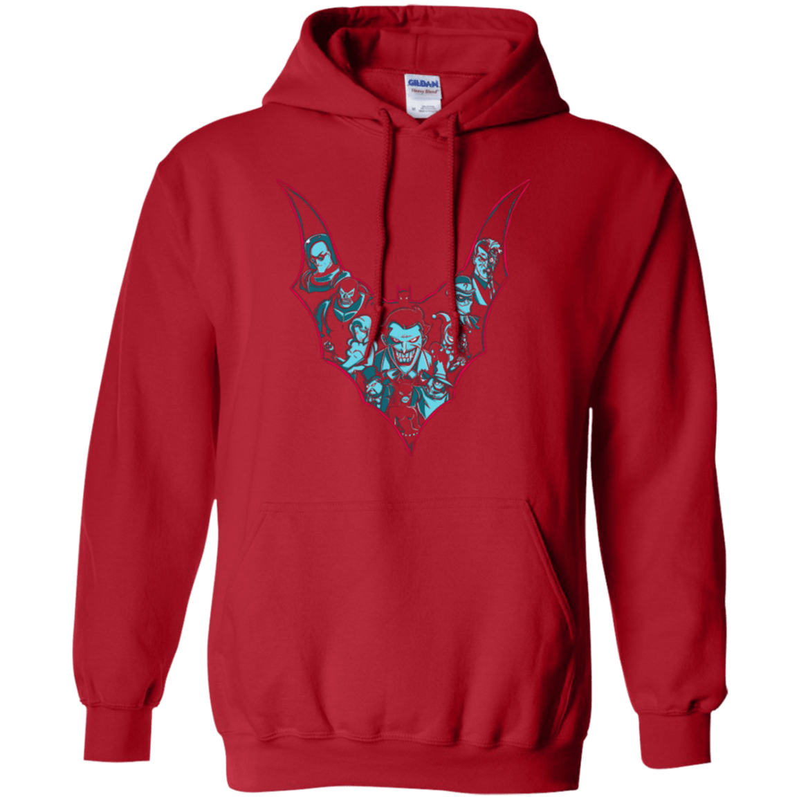Sweatshirts Red / Small VILLAINS SHADOWS Pullover Hoodie