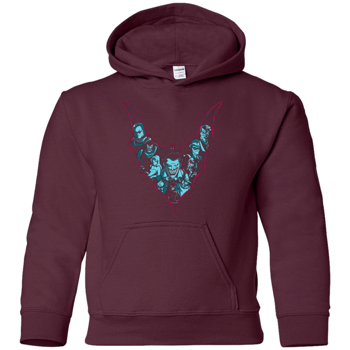 Sweatshirts Maroon / YS VILLAINS SHADOWS Youth Hoodie