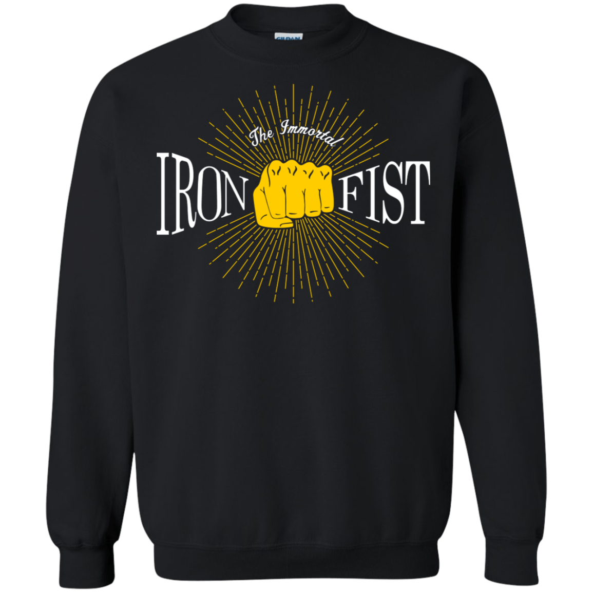 Sweatshirts Black / S Vintage Immortal Iron Fist Crewneck Sweatshirt