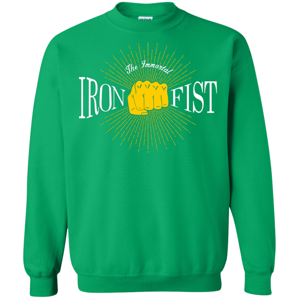 Sweatshirts Irish Green / S Vintage Immortal Iron Fist Crewneck Sweatshirt