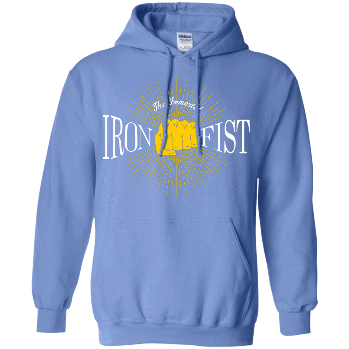 Sweatshirts Carolina Blue / S Vintage Immortal Iron Fist Pullover Hoodie