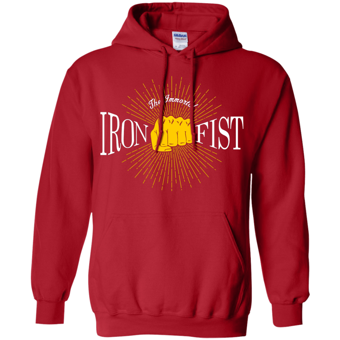 Sweatshirts Red / S Vintage Immortal Iron Fist Pullover Hoodie