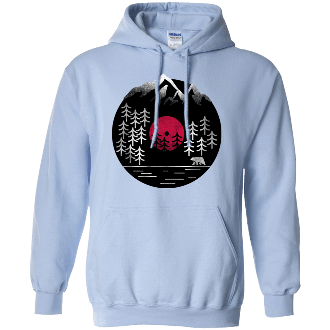 Sweatshirts Light Blue / S Vinyl Nature Pullover Hoodie