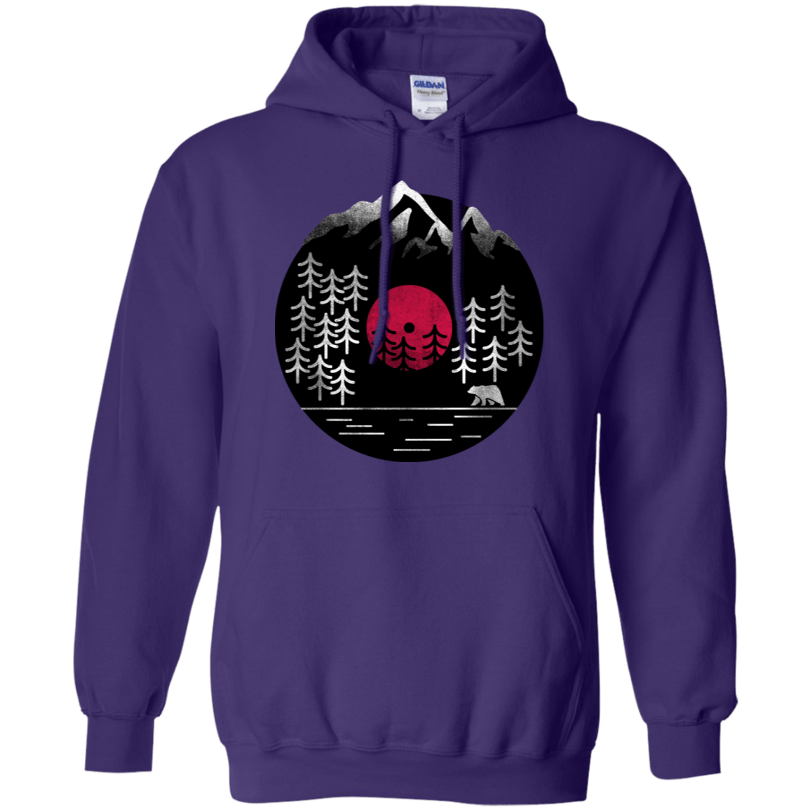 Sweatshirts Purple / S Vinyl Nature Pullover Hoodie