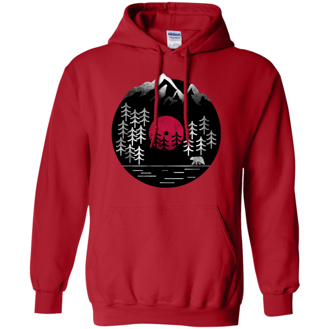 Sweatshirts Red / S Vinyl Nature Pullover Hoodie