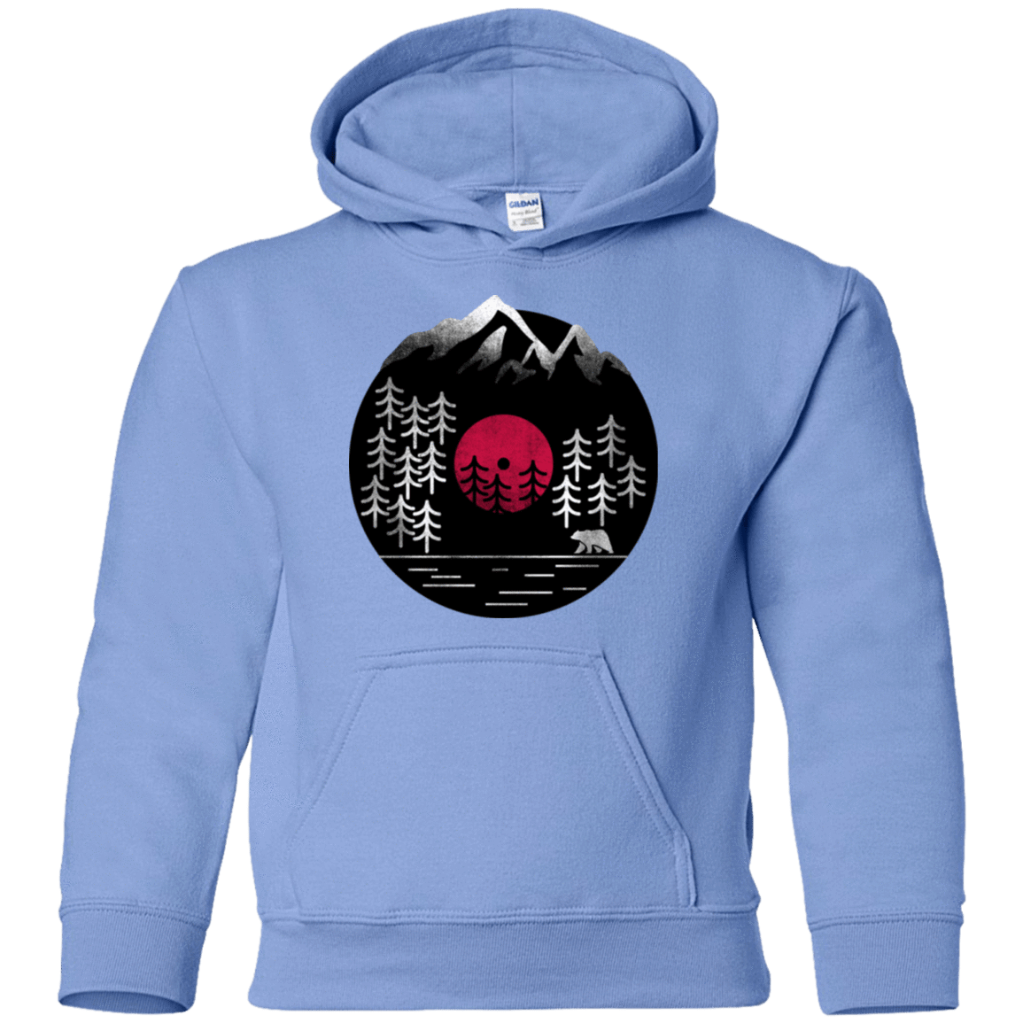 Sweatshirts Carolina Blue / YS Vinyl Nature Youth Hoodie