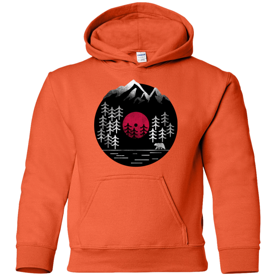 Sweatshirts Orange / YS Vinyl Nature Youth Hoodie