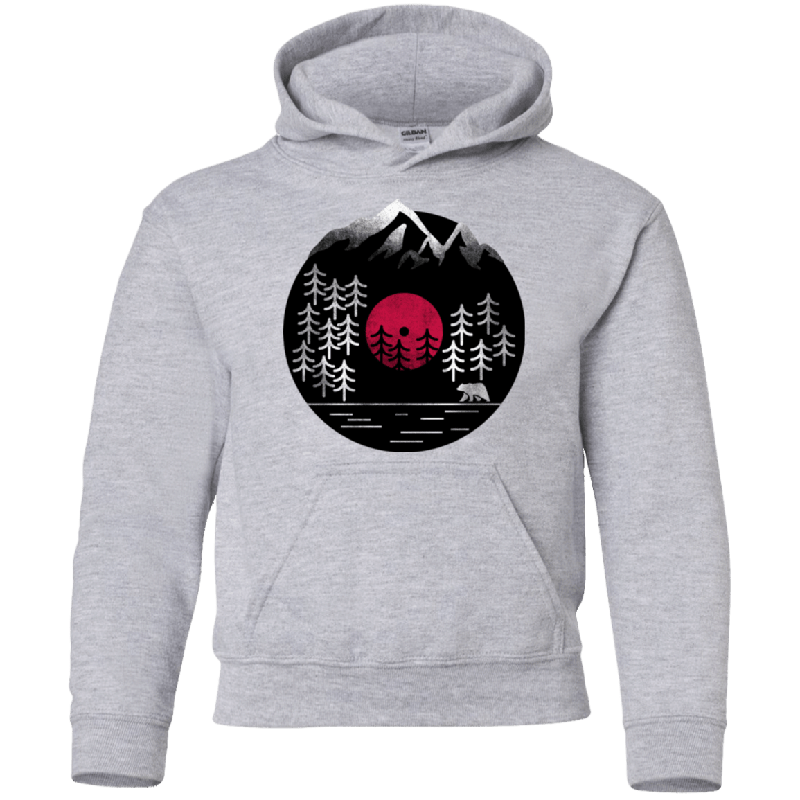 Sweatshirts Sport Grey / YS Vinyl Nature Youth Hoodie