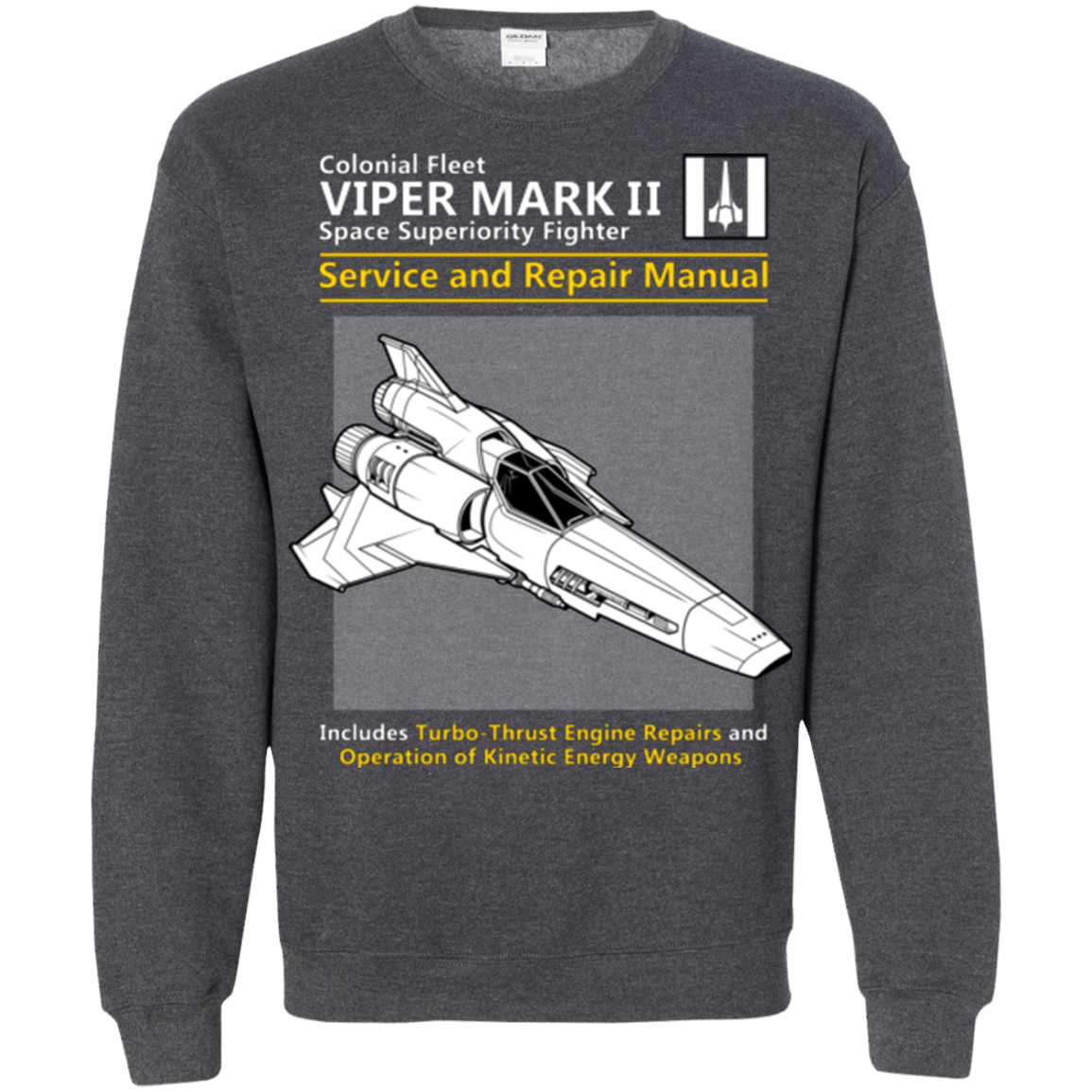 Sweatshirts Dark Heather / Small VIPER SERVICE AND REPAIR MANUAL Crewneck Sweatshirt