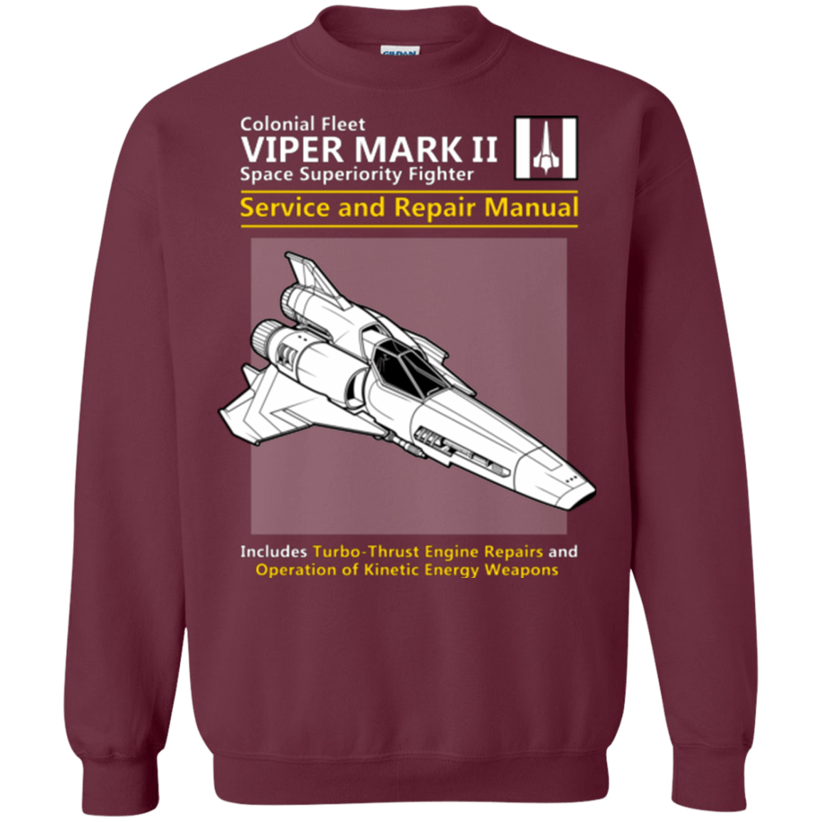 Sweatshirts Maroon / Small VIPER SERVICE AND REPAIR MANUAL Crewneck Sweatshirt