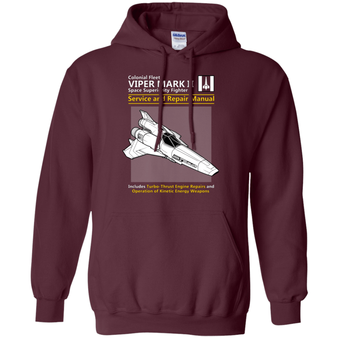 Sweatshirts Maroon / Small VIPER SERVICE AND REPAIR MANUAL Pullover Hoodie