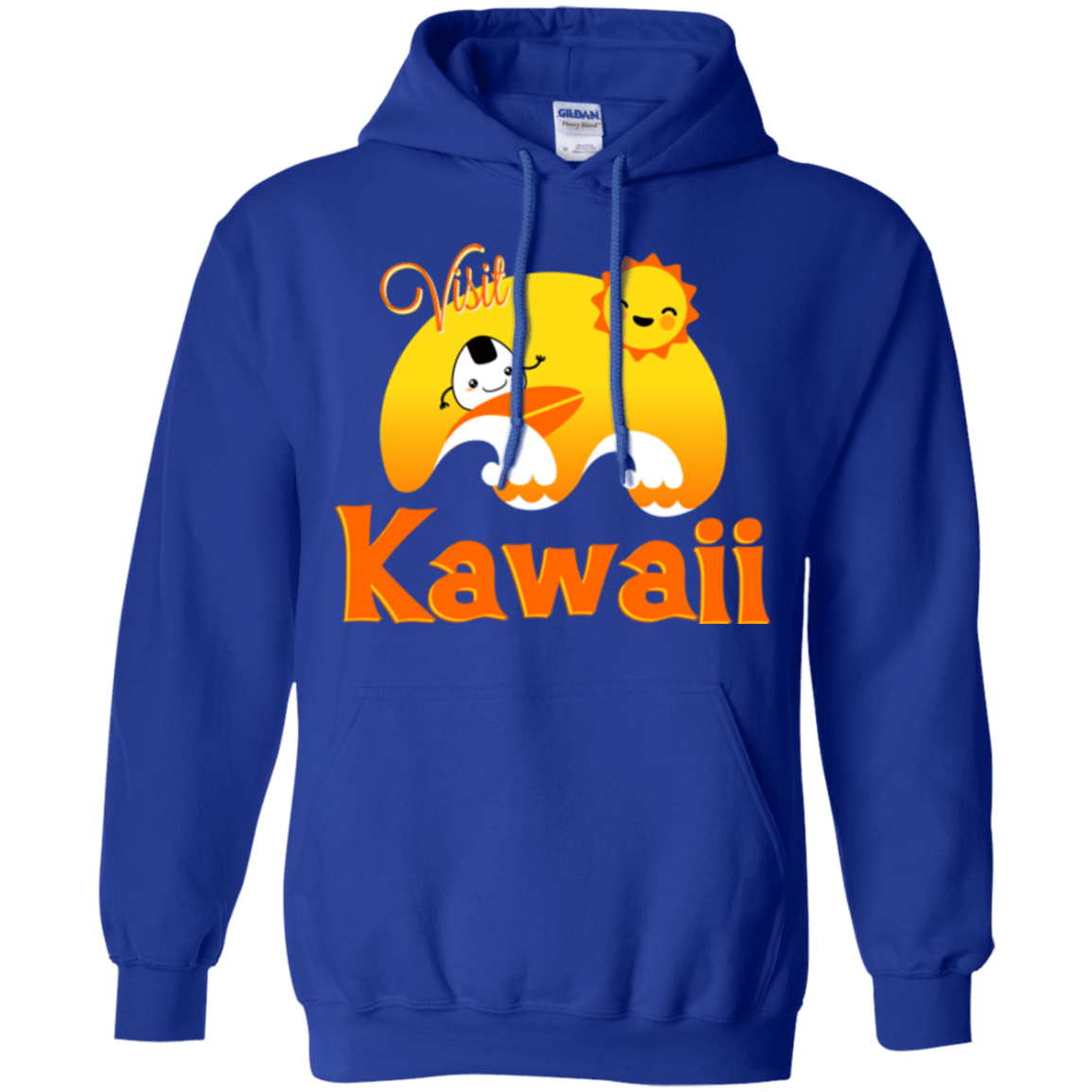 Sweatshirts Royal / Small Visit Kawaii Pullover Hoodie