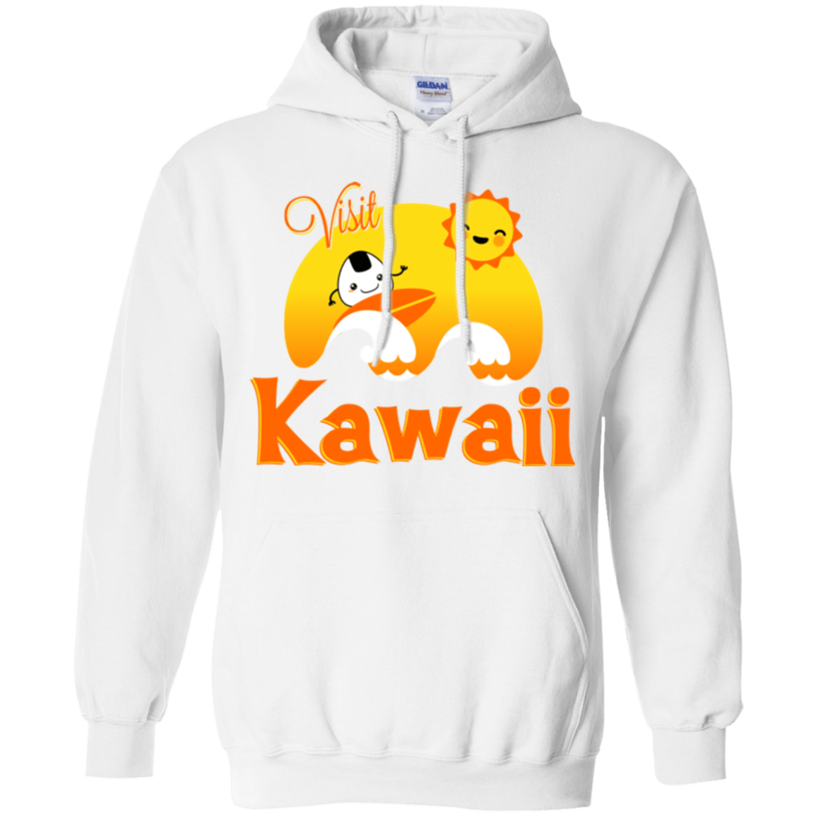 Sweatshirts White / Small Visit Kawaii Pullover Hoodie