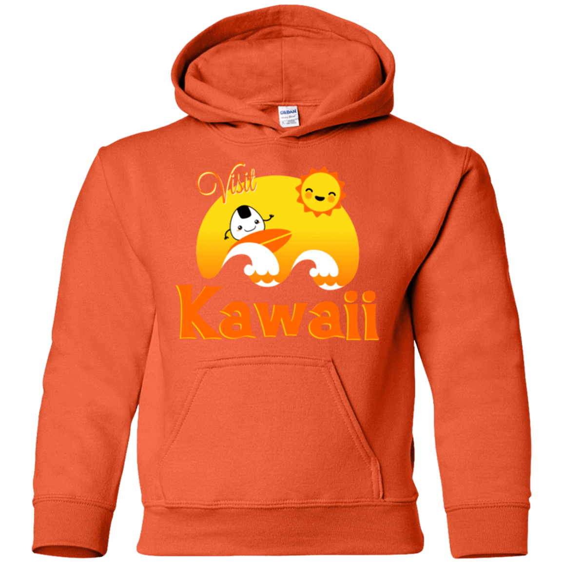 Sweatshirts Orange / YS Visit Kawaii Youth Hoodie
