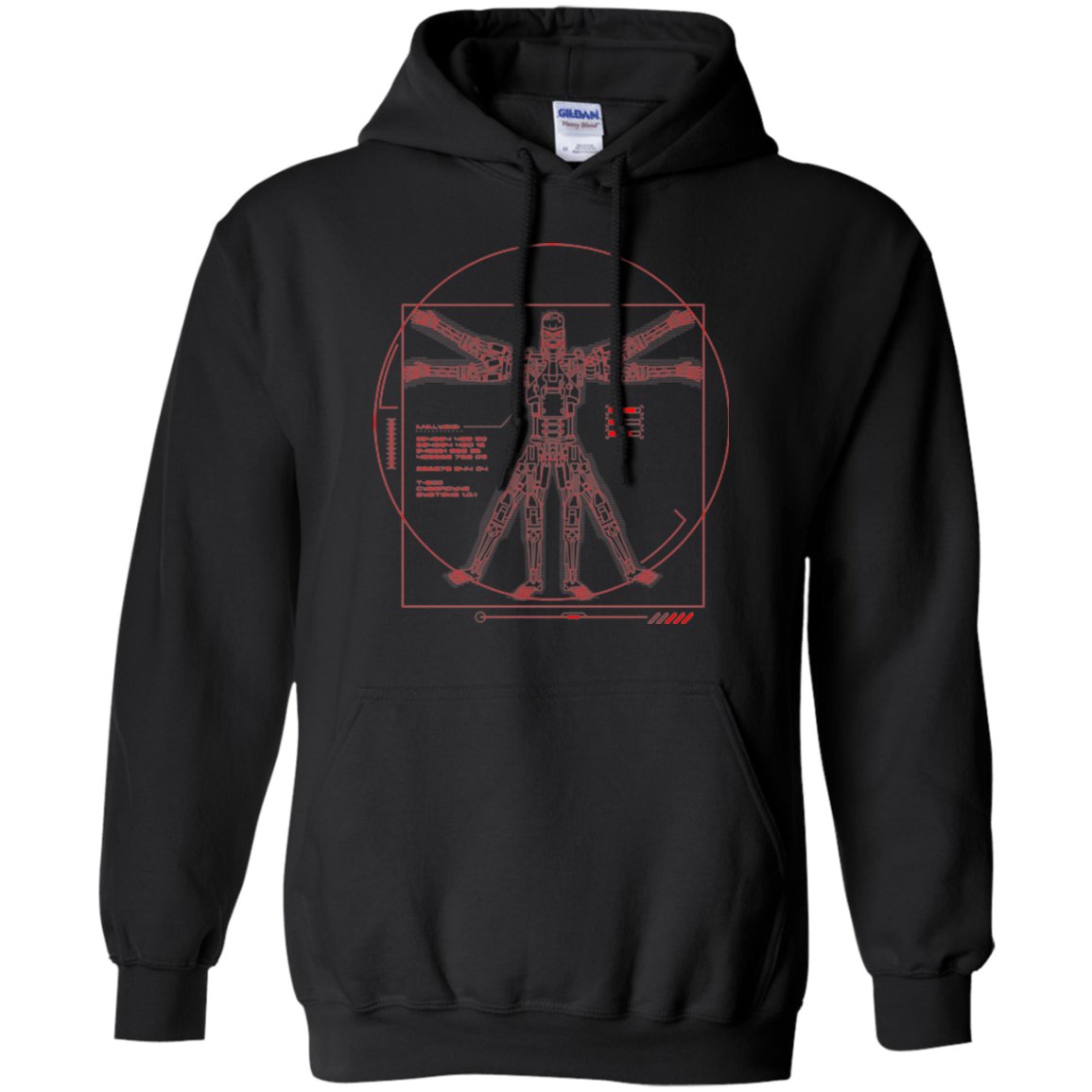 Sweatshirts Black / Small Vitrubian Terminator Pullover Hoodie
