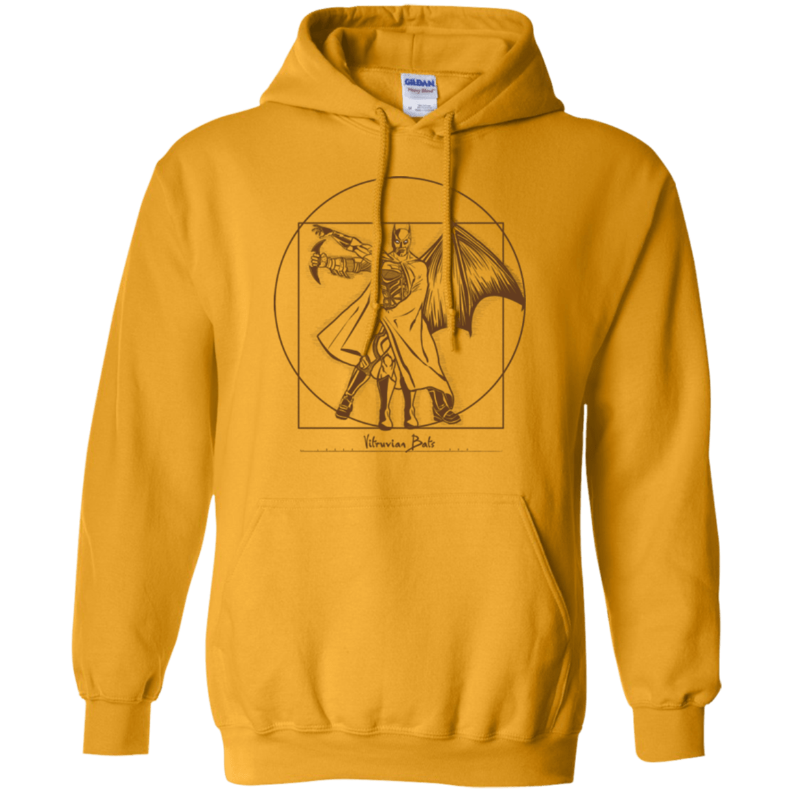 Sweatshirts Gold / Small Vitruvian Bats Pullover Hoodie