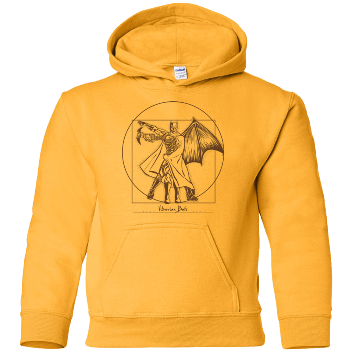 Sweatshirts Gold / YS Vitruvian Bats Youth Hoodie
