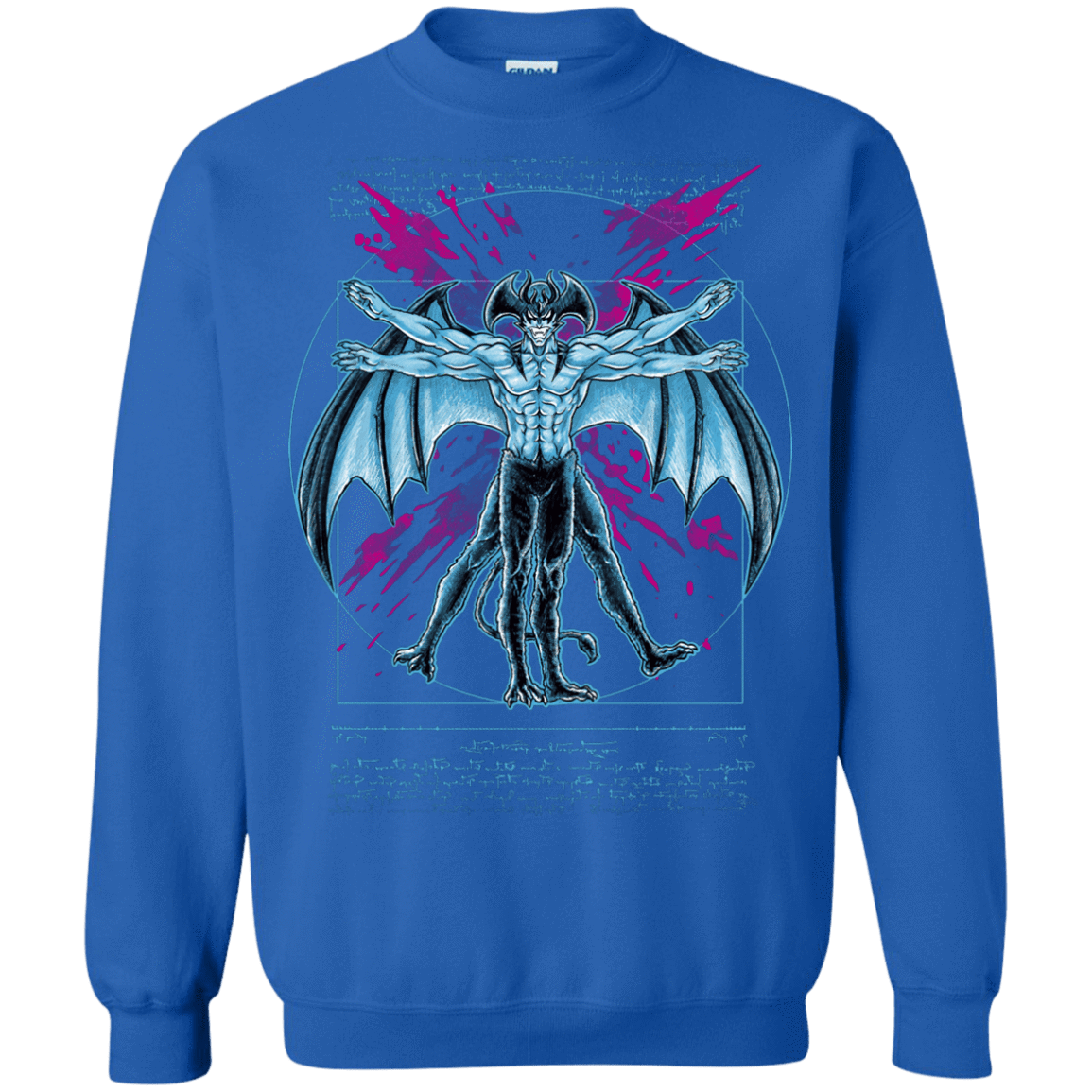 Sweatshirts Royal / S Vitruvian Devil Crewneck Sweatshirt