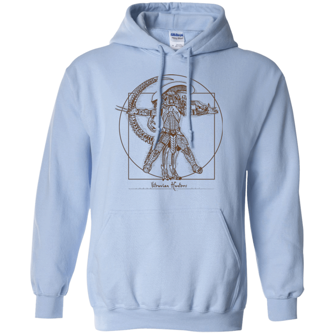 Sweatshirts Light Blue / Small Vitruvian Hunters Pullover Hoodie