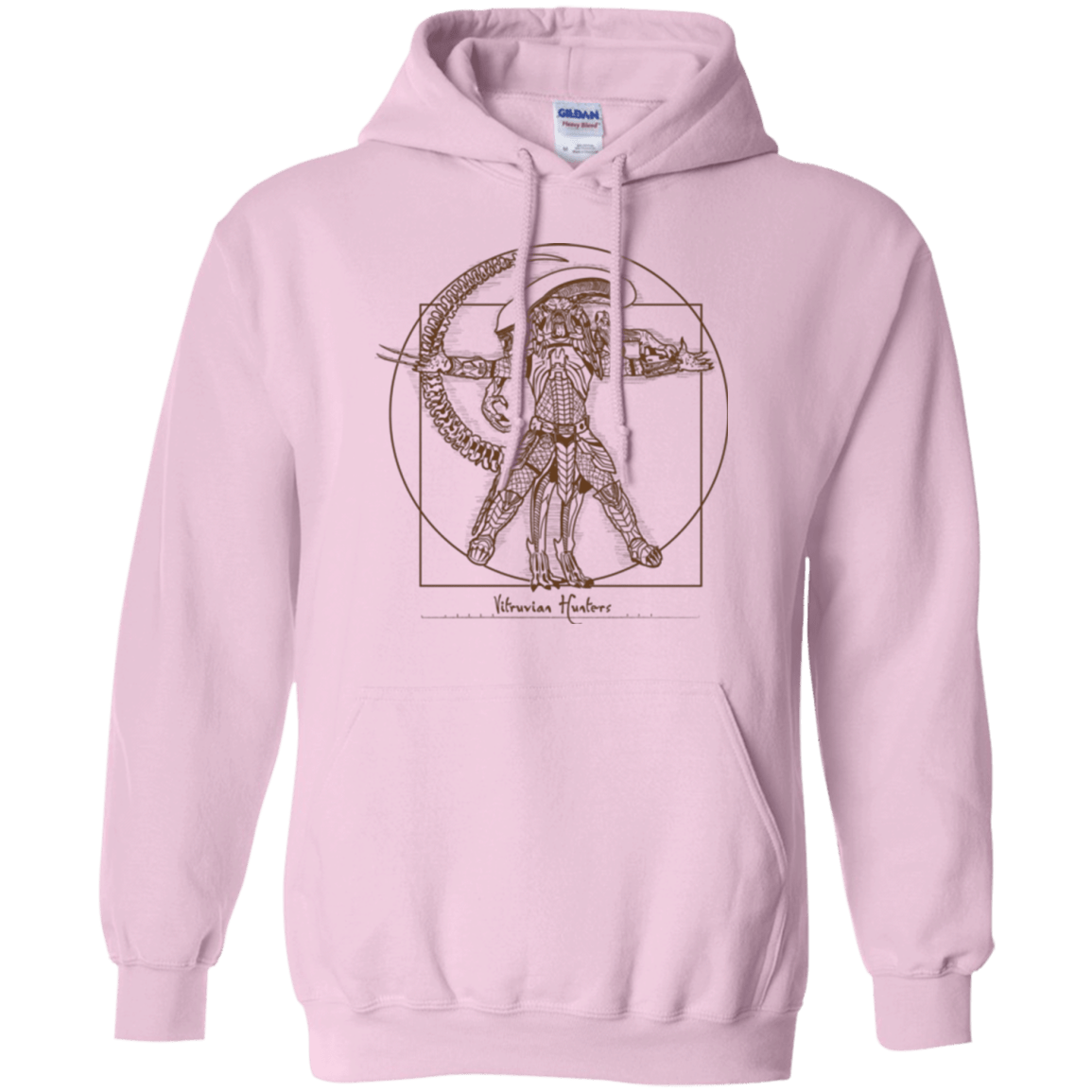 Sweatshirts Light Pink / Small Vitruvian Hunters Pullover Hoodie