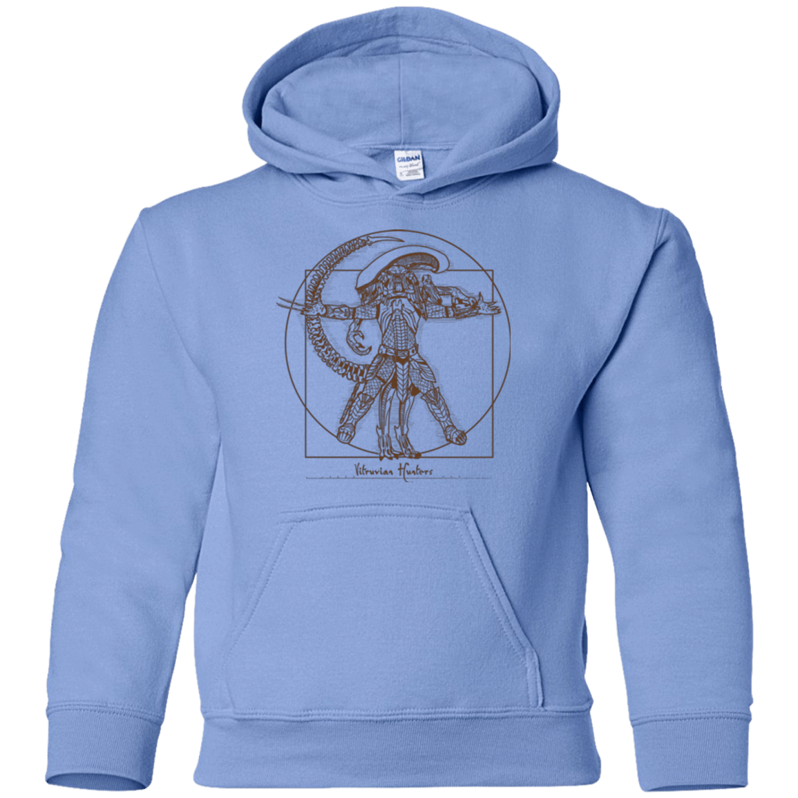 Sweatshirts Carolina Blue / YS Vitruvian Hunters Youth Hoodie