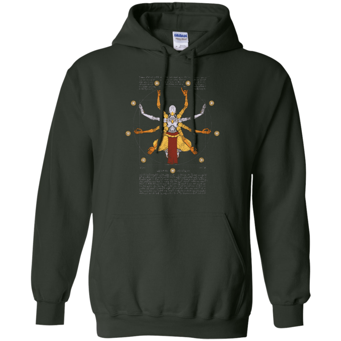 Sweatshirts Forest Green / Small Vitruvian Omnic Pullover Hoodie