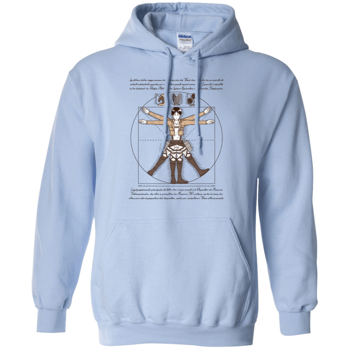 Sweatshirts Light Blue / Small VITRUVIAN TRAINEE Pullover Hoodie