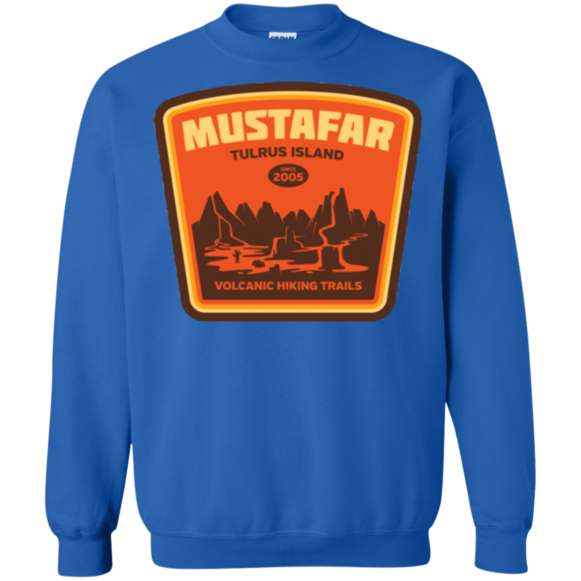 Sweatshirts Royal / Small Volcanic Hiking Trails Crewneck Sweatshirt