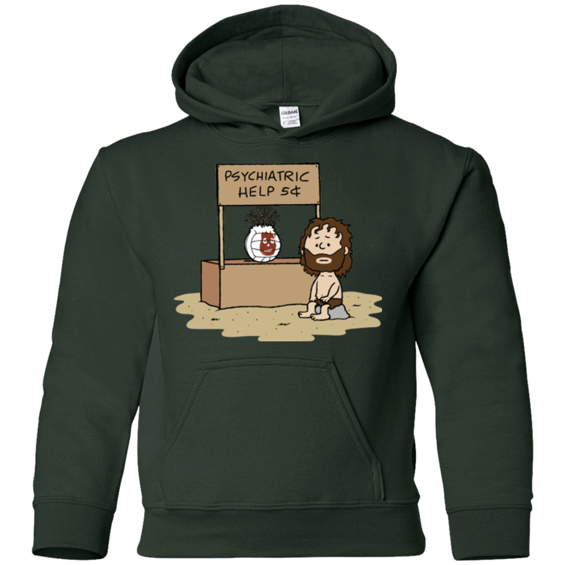 Sweatshirts Forest Green / YS Volleyball Help Youth Hoodie