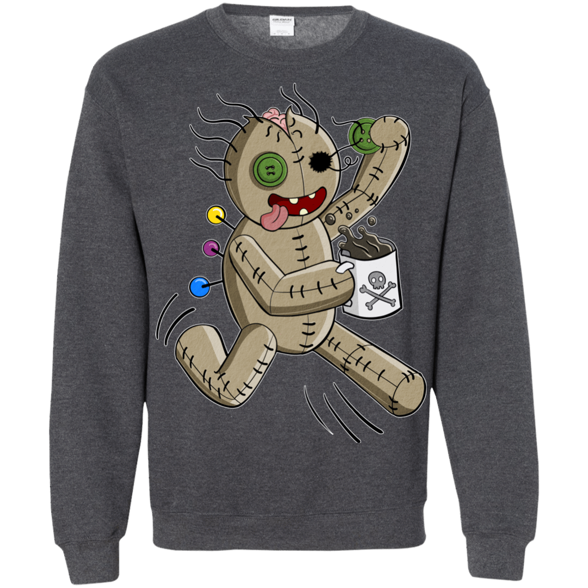 Sweatshirts Dark Heather / S Voodoo Coffee Runner Crewneck Sweatshirt