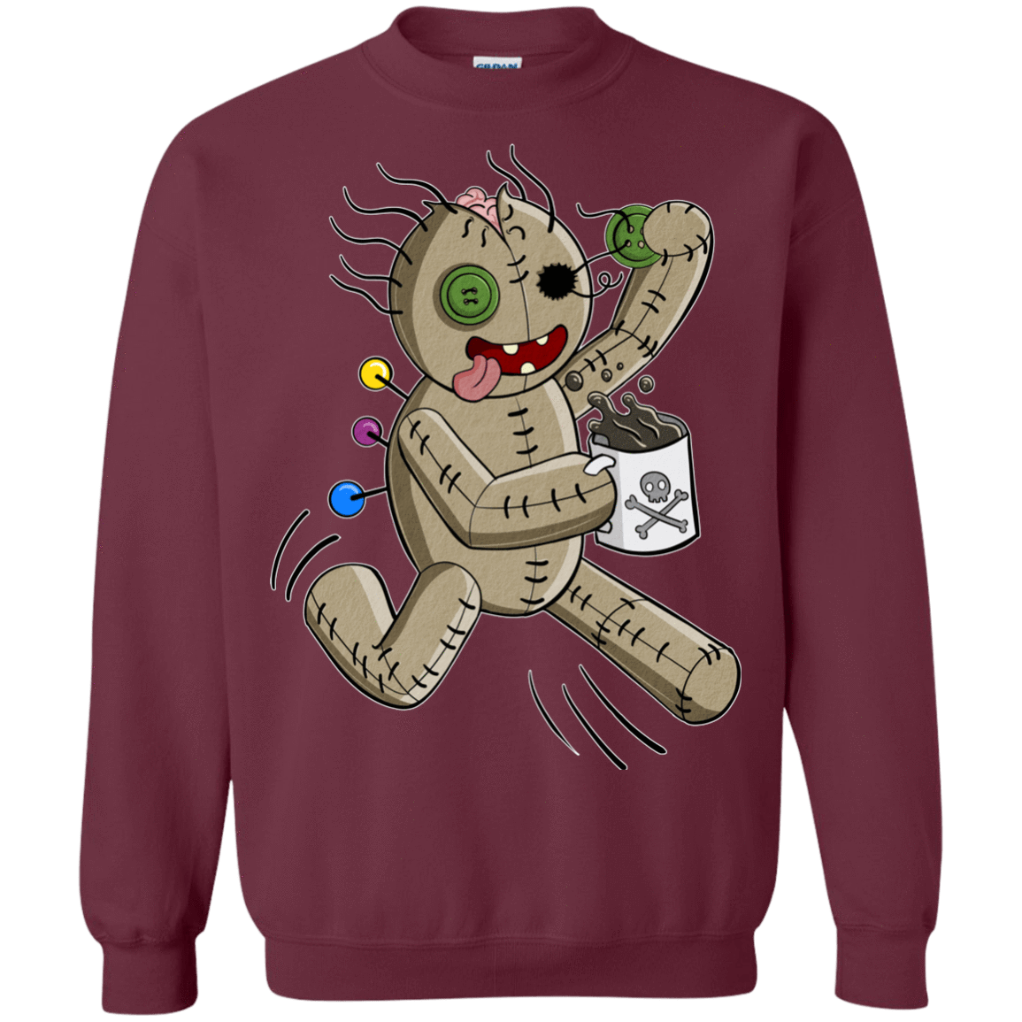 Sweatshirts Maroon / S Voodoo Coffee Runner Crewneck Sweatshirt